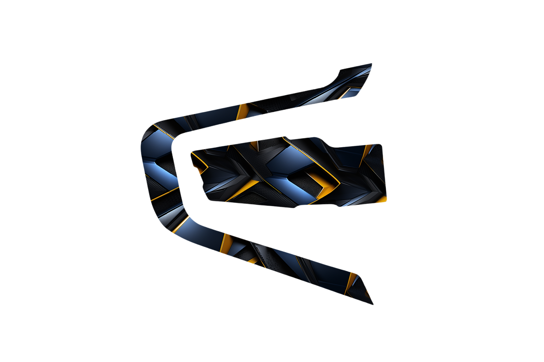 INTERCOM SKIN: CARBON GOLD GEOMETRIC