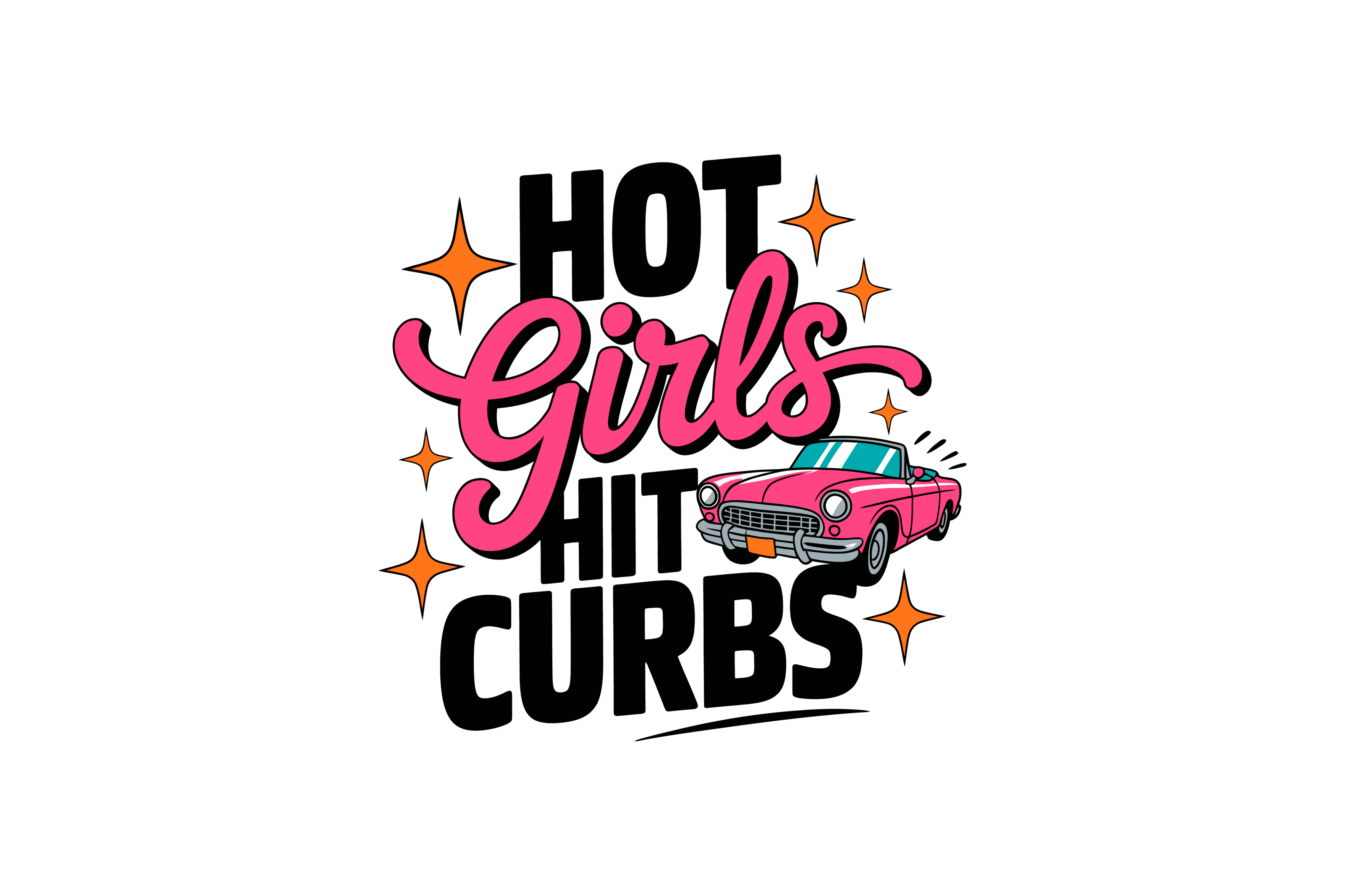 STICKER: HOT GIRLS HIT CURBS