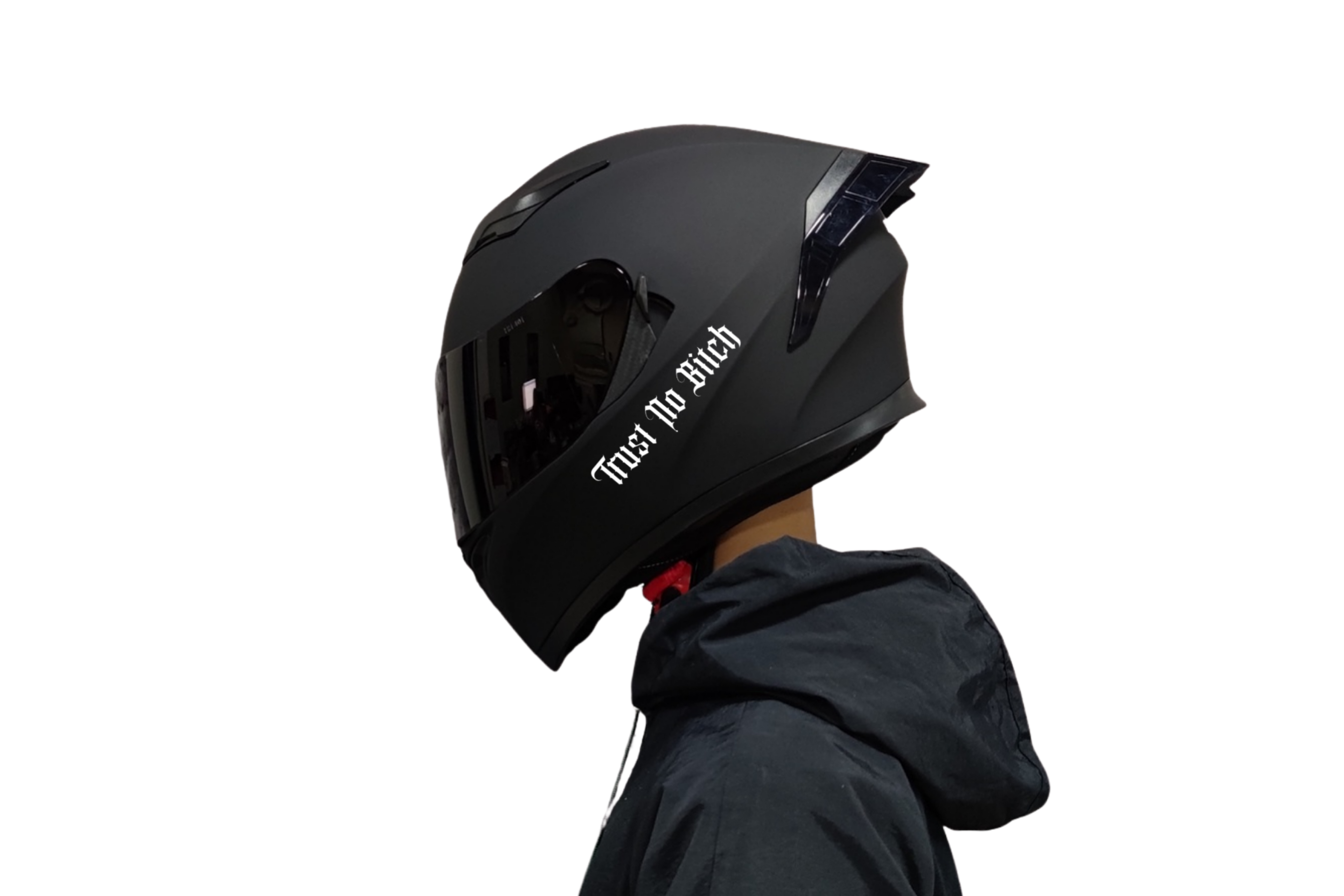 HELMET DECAL: TRUST NO B*TCH