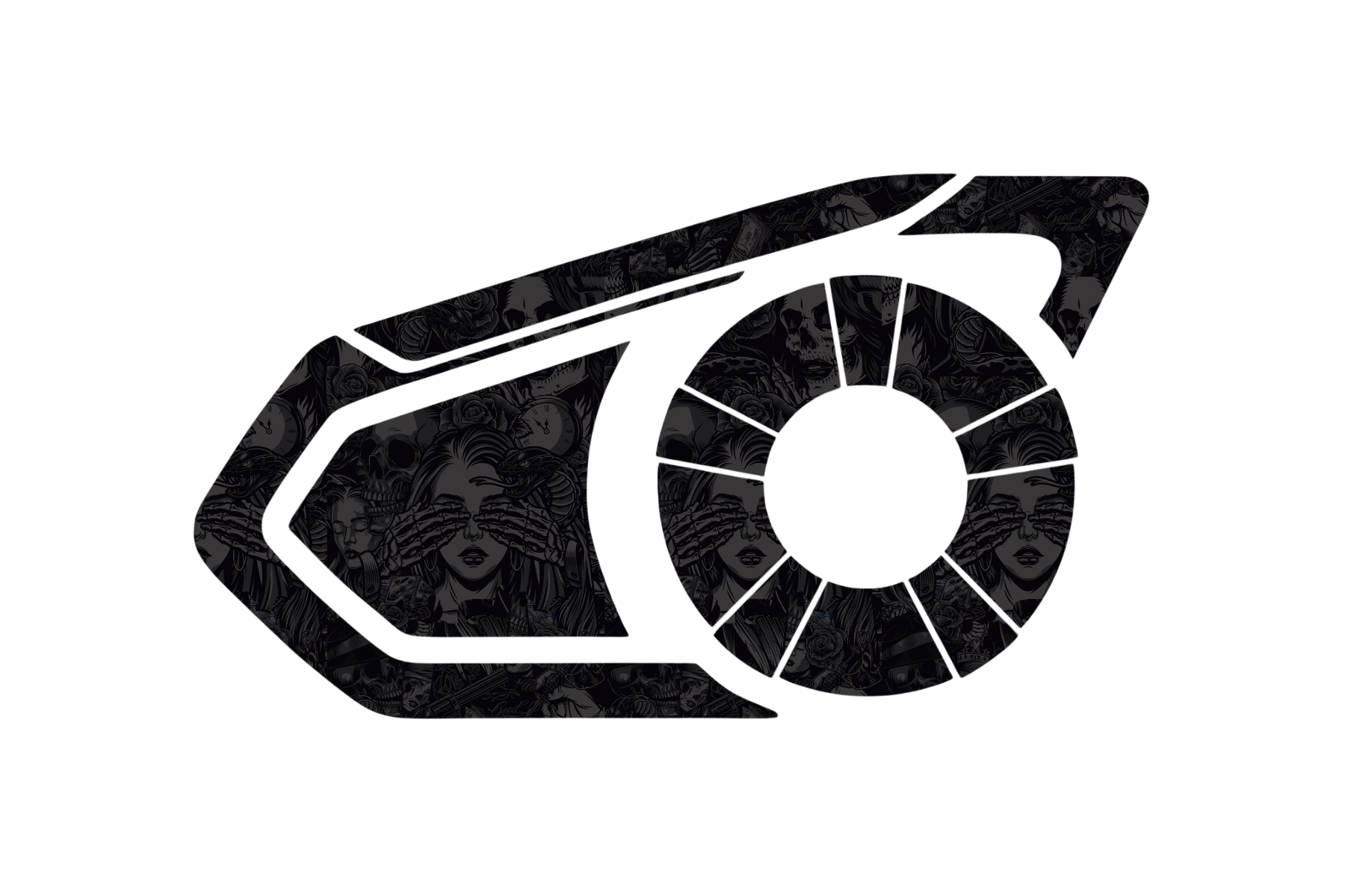INTERCOM SKIN: DARK FLORAL