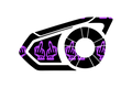 Skin for Sena 30K: F YOU PURPLE
