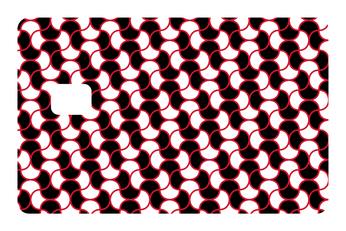 CARD WRAP: CHAIN LINK BLACK