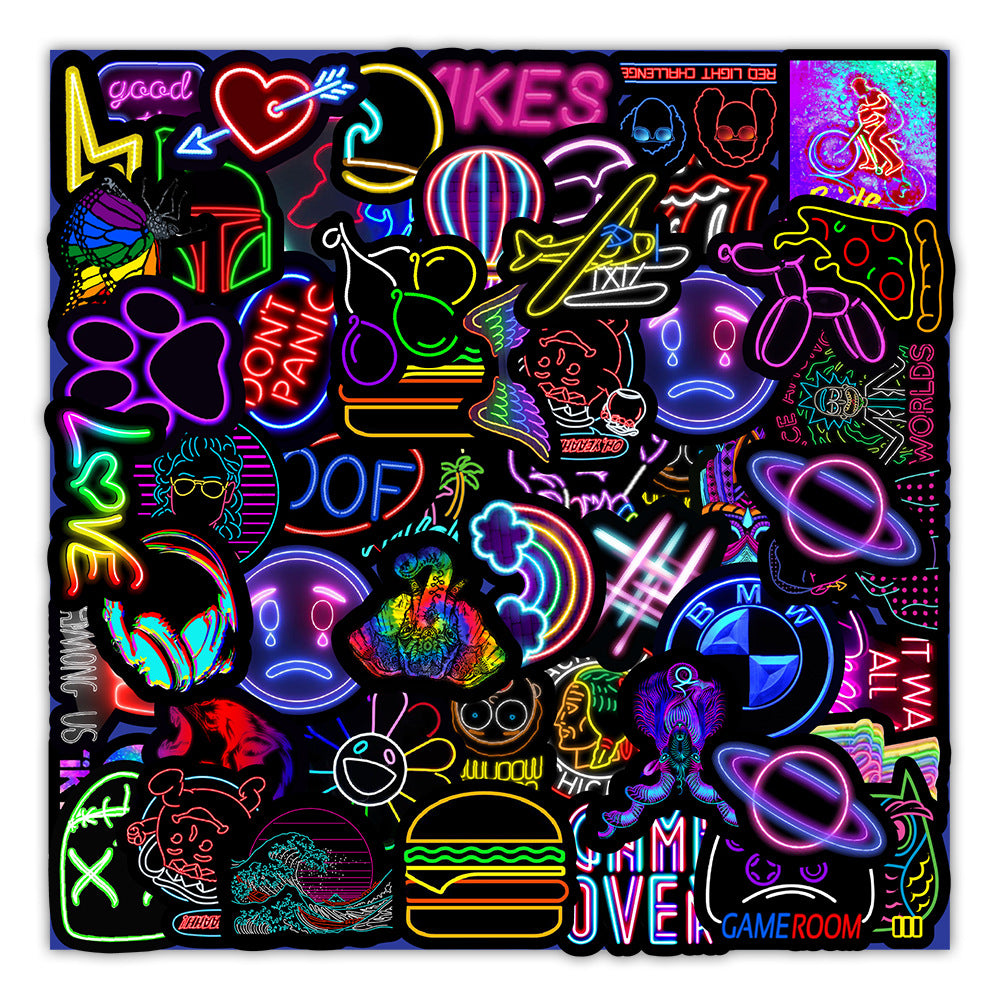 Neon Stickers 50PK