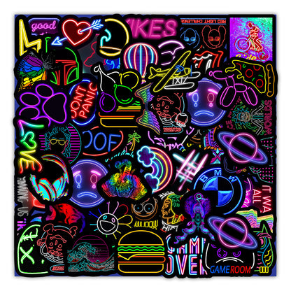 Neon Stickers 50PK