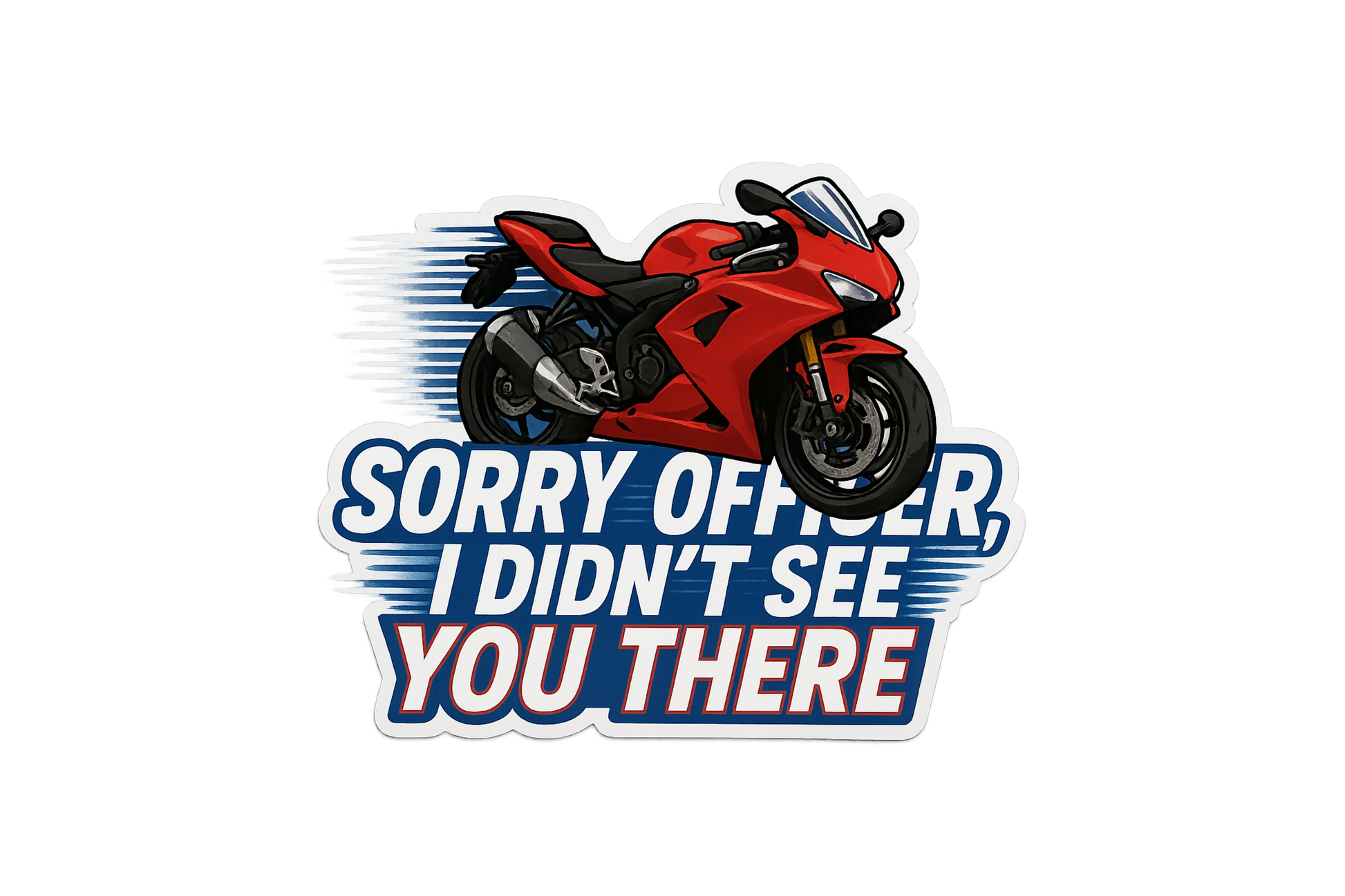 STICKER: SORRY OFFICER I