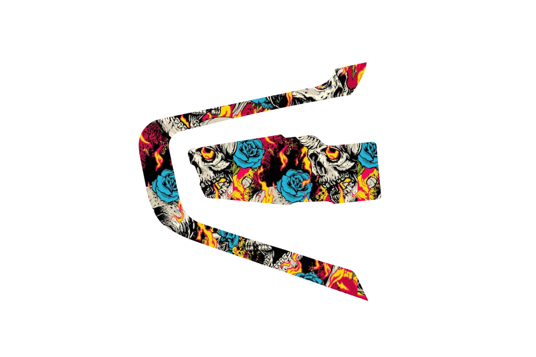 INTERCOM SKIN: FIRE SKULL ROSES MULTI