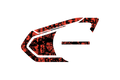Skin for Sena 50S: RED COMIC GRUNGE