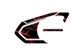 Skin for Sena 50S: RED LIGHTNING STRIKE