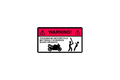 Die-Cut Sticker: WARNING TOUCH