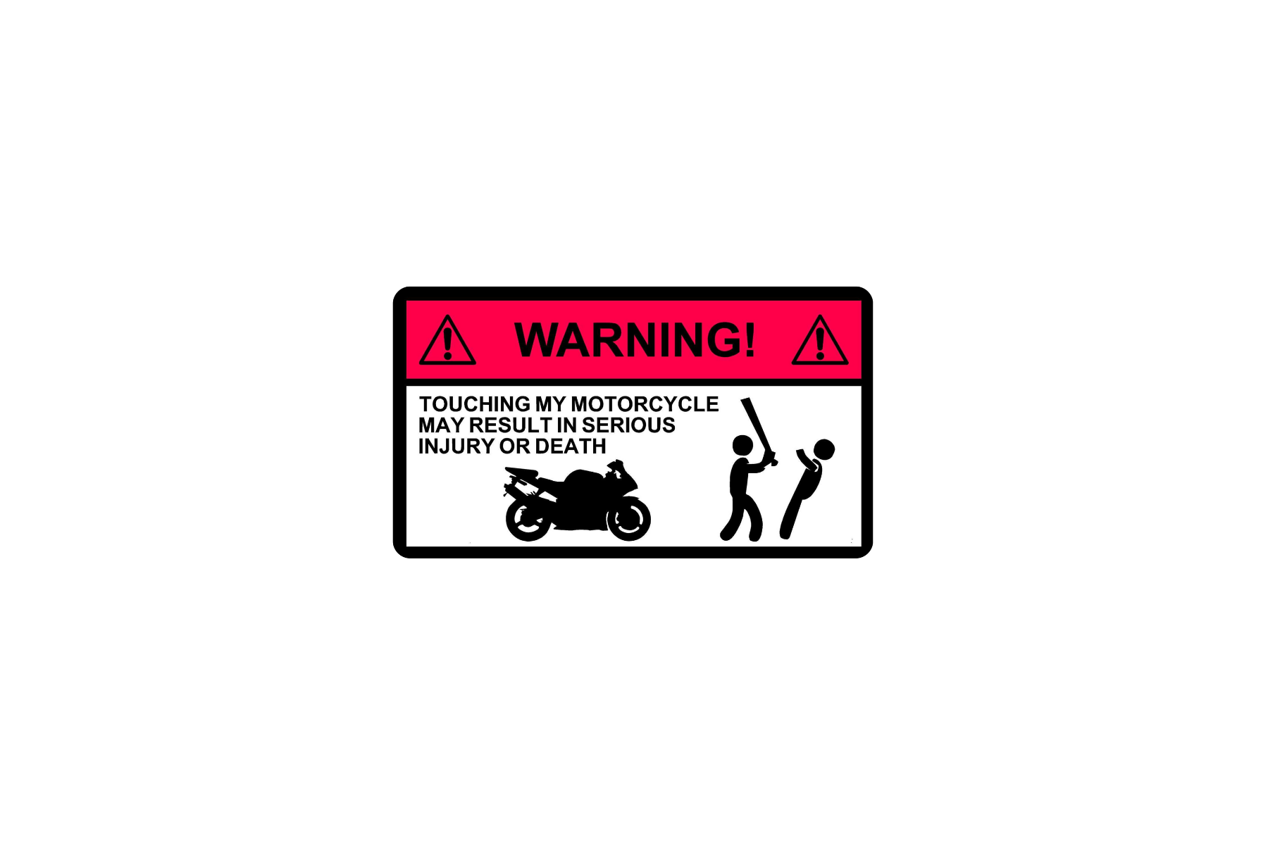 STICKER: WARNING TOUCH
