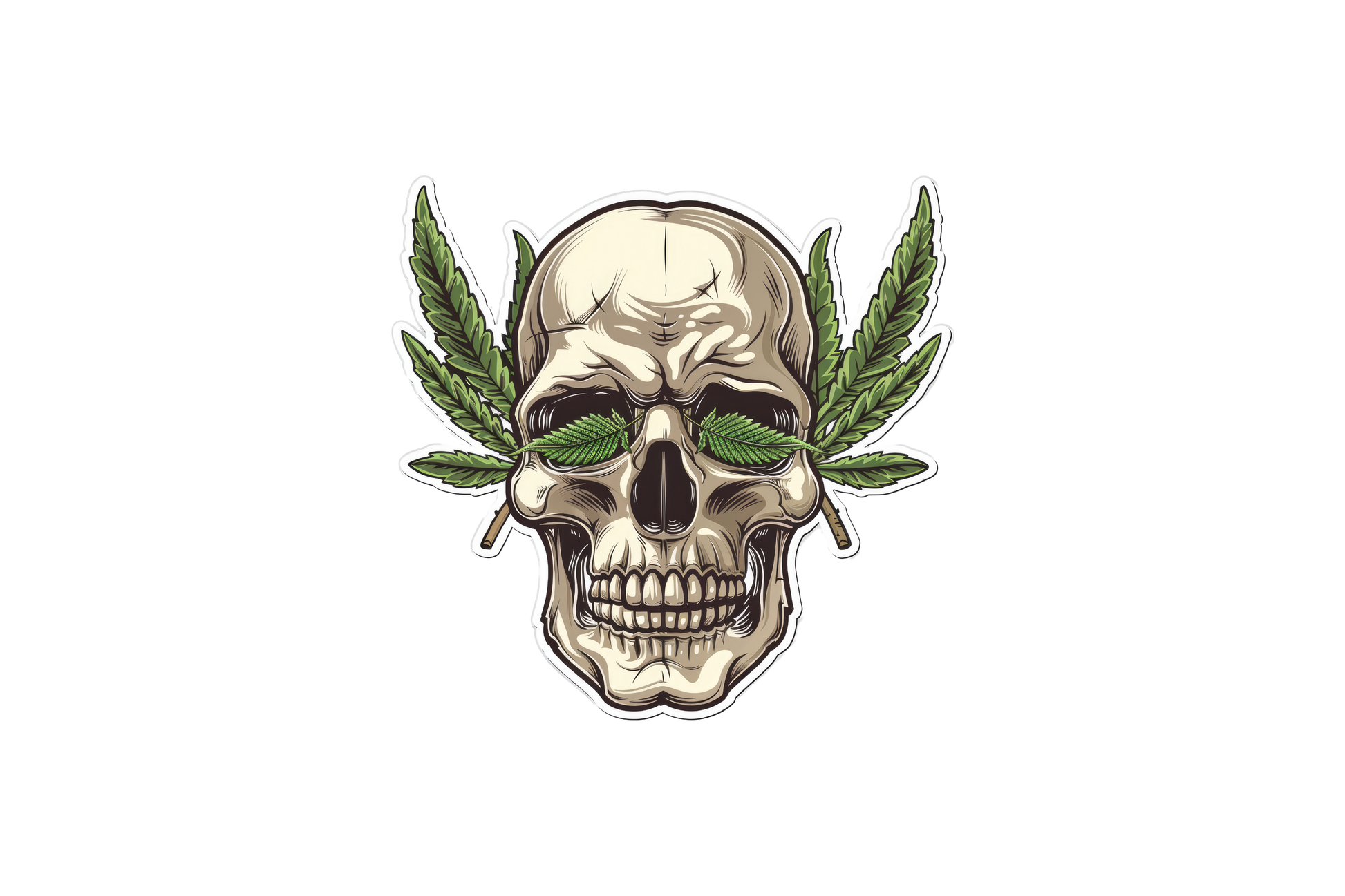 STICKER: W**D SKULL