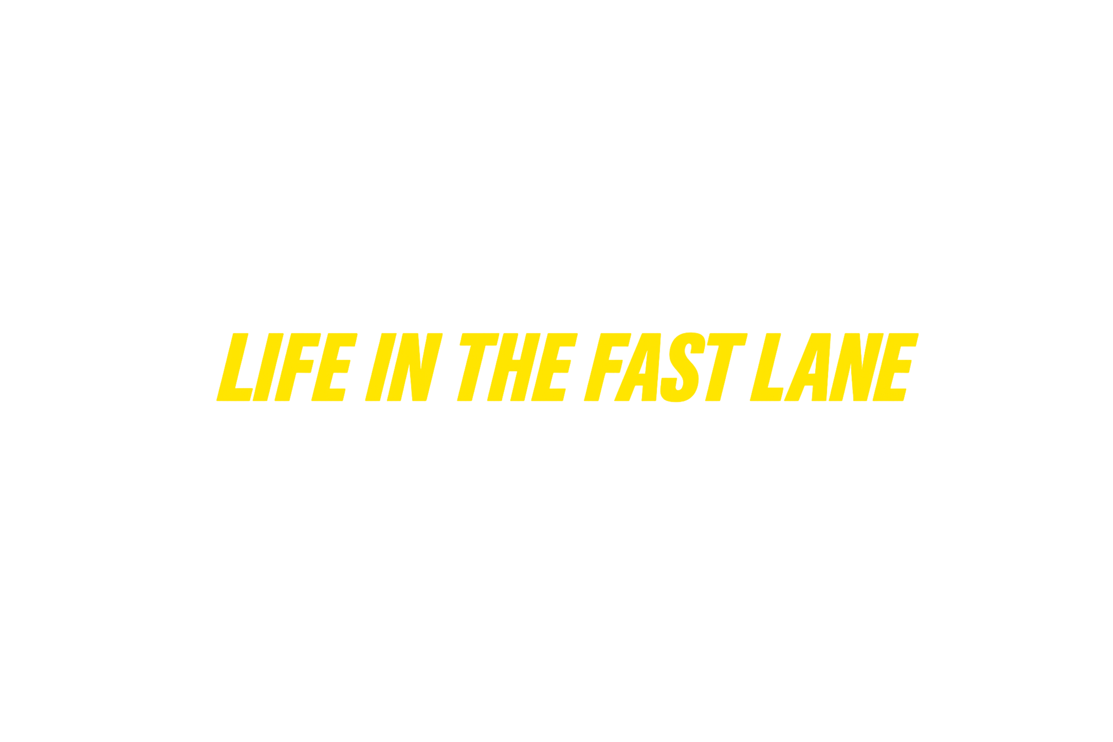 STICKER: LIFE IN THE FAST LANE