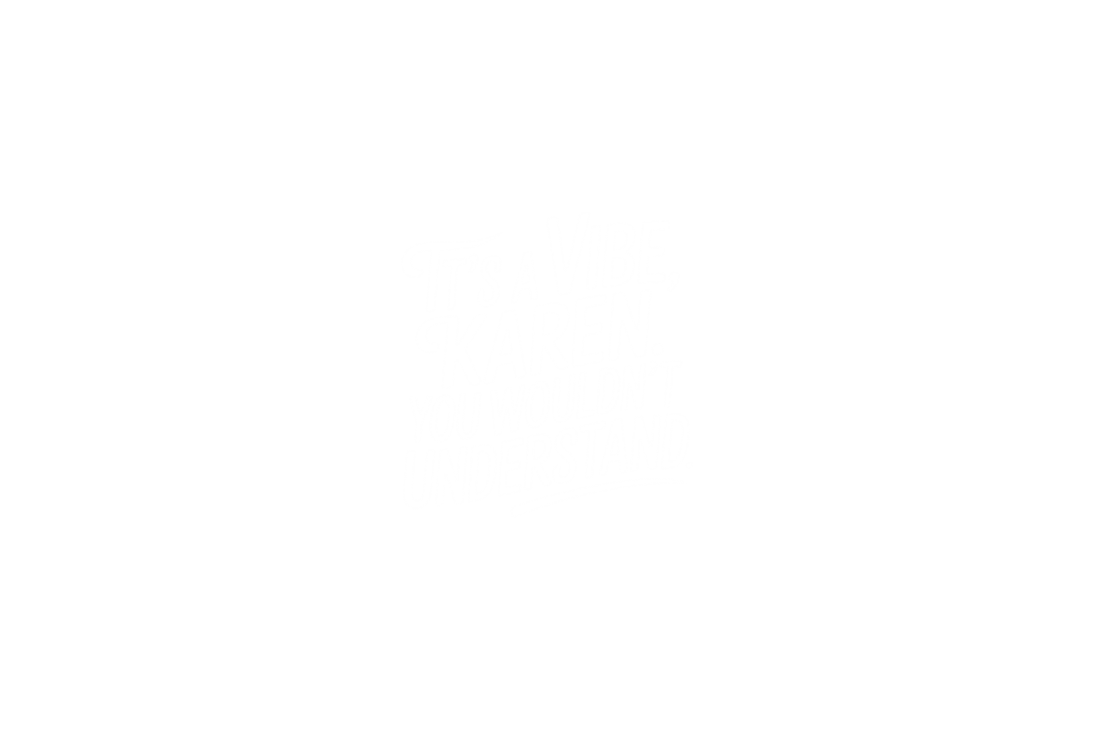 STICKER: IT'S A VIBE KAREN, YOU WOULDN'T