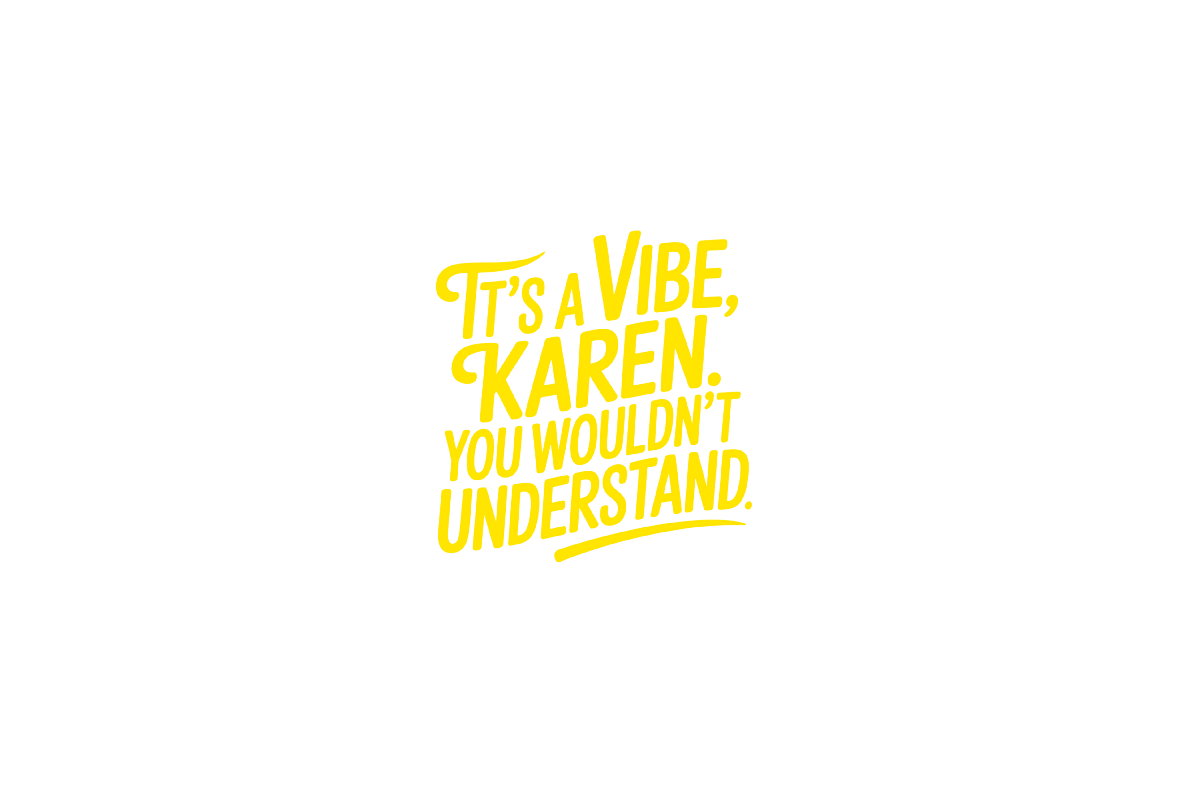 STICKER: IT'S A VIBE KAREN, YOU WOULDN'T