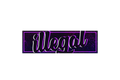 SLAP STICKER: ILLEGAL
