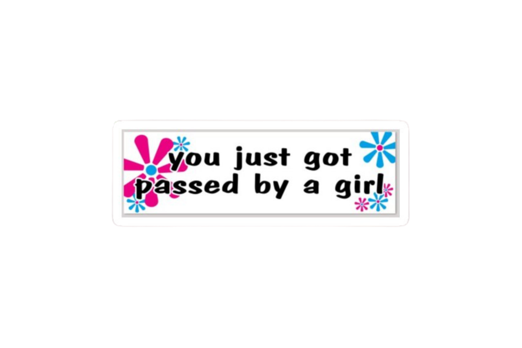 SLAP STICKER: YOU JUST GOT