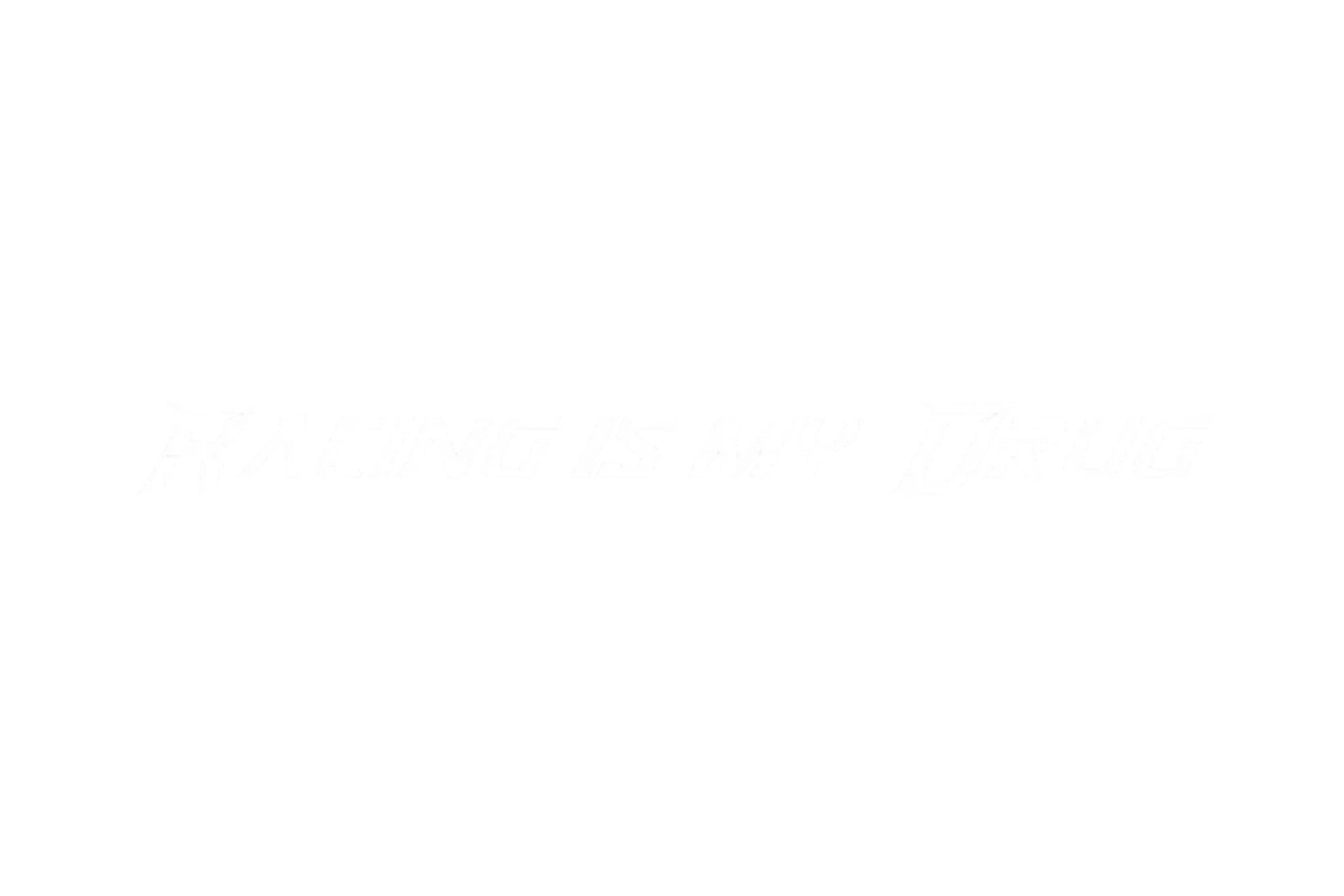CAR WINDOW BANNER: RACING IS MY DRUG