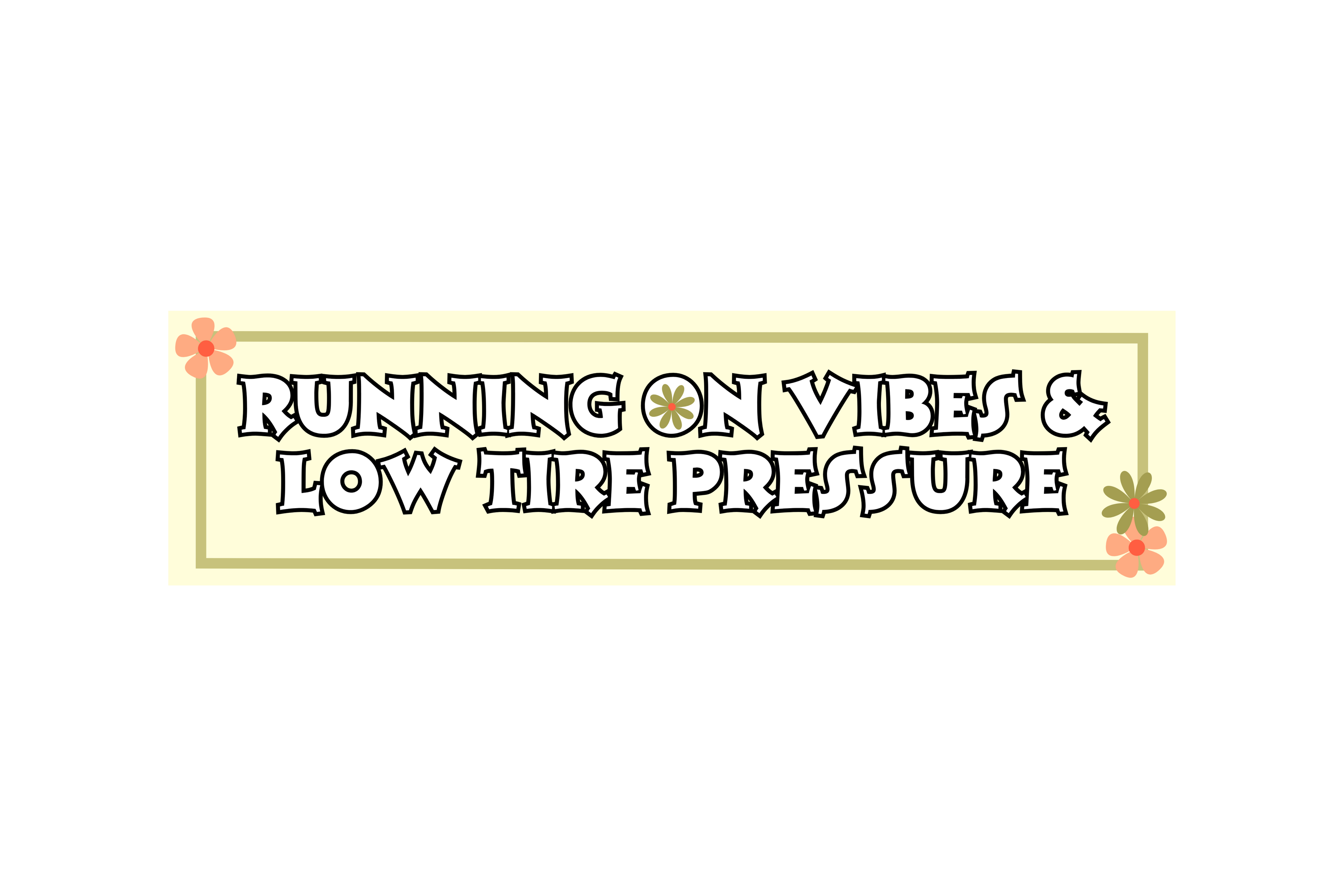 SLAP STICKER: RUNNING ON VIBES