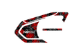 Skin for Sena 50S: ROSES THORNS RED