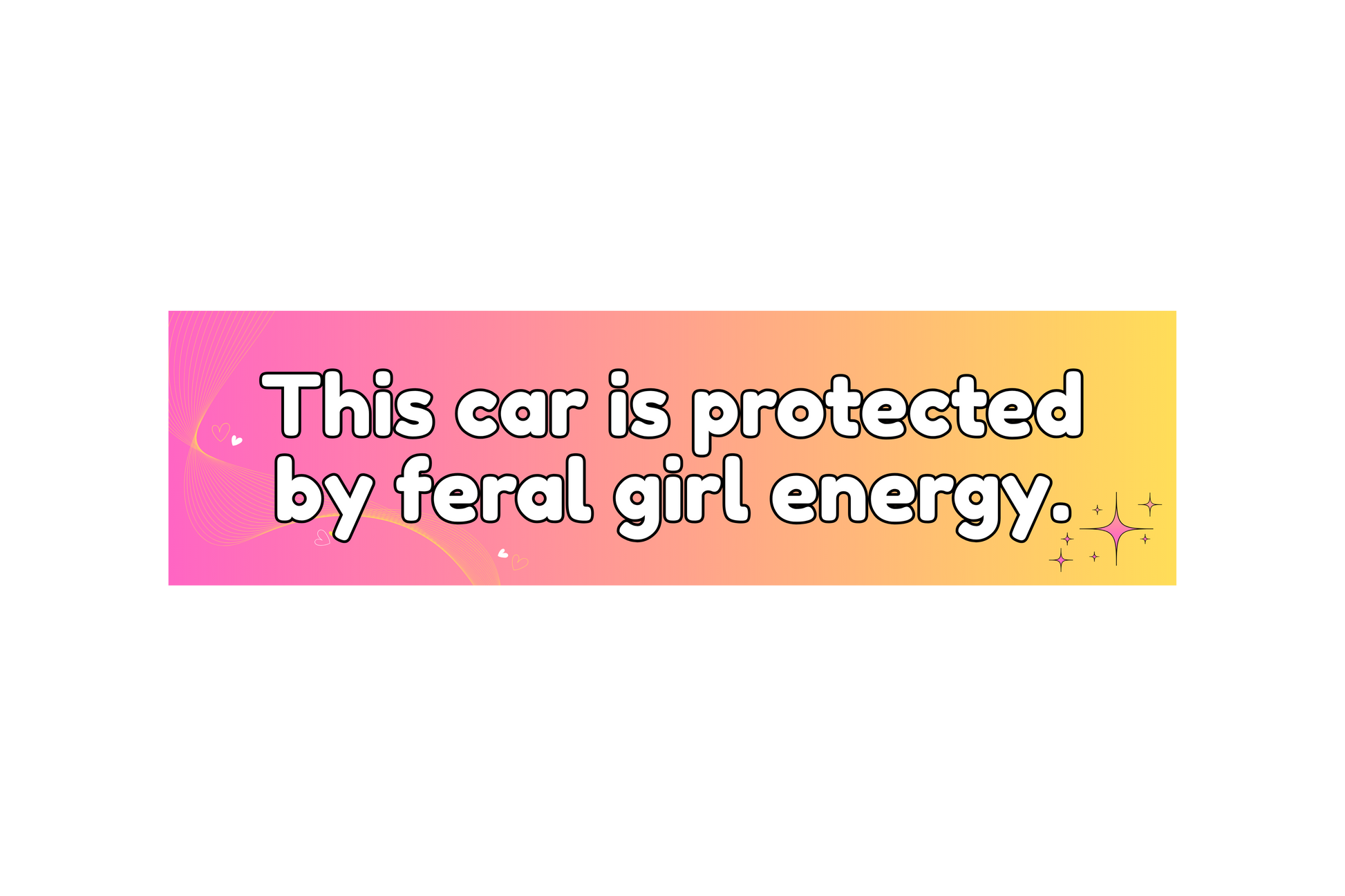 SLAP STICKER: THIS CAR IS PROTECTED BY