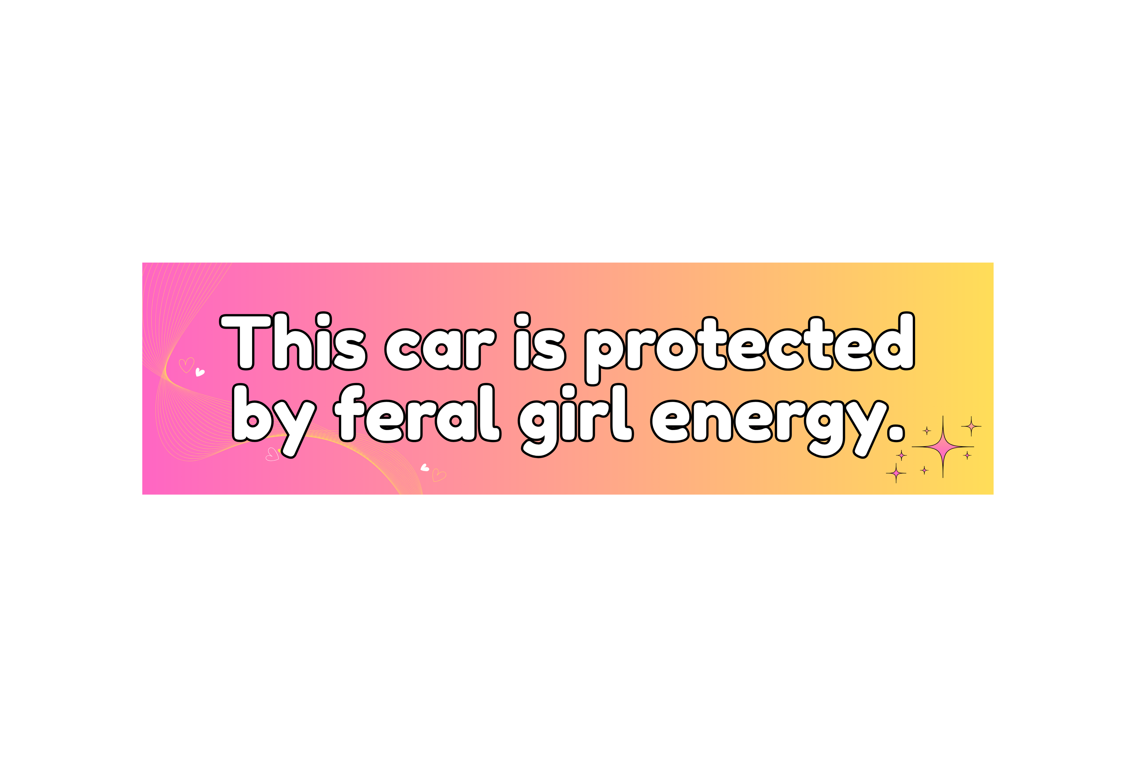 SLAP STICKER: THIS CAR IS PROTECTED BY