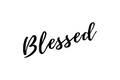 Die-Cut Sticker: BLESSED
