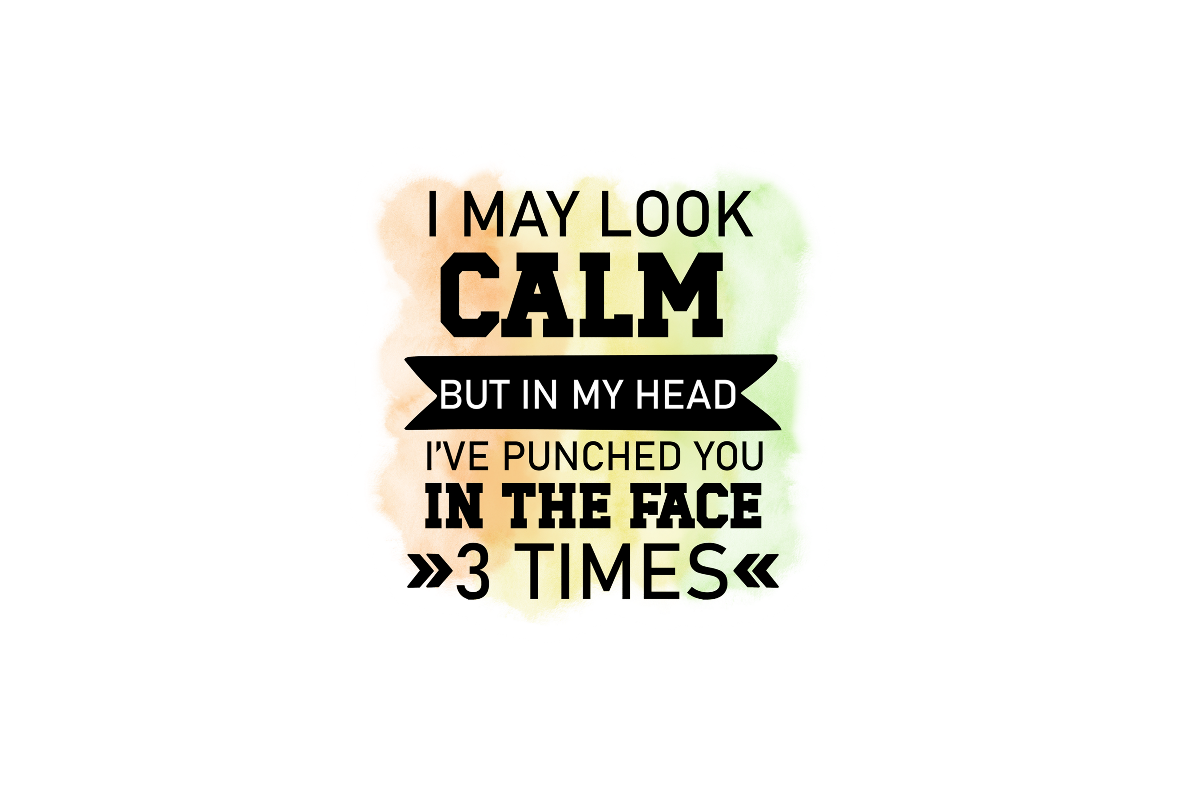 STICKER: I MAY LOOK CALM BUT IN MY HEAD - OzDecalz