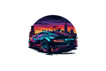 Die-Cut Sticker: CAR 04