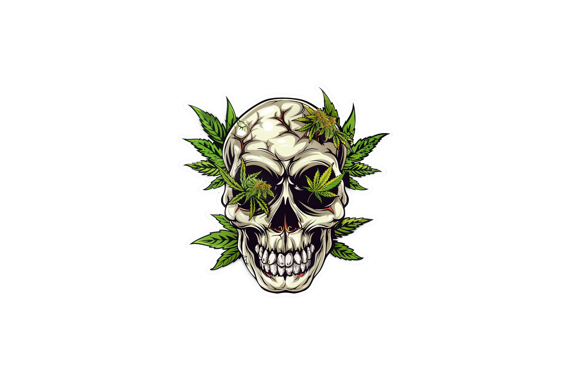 STICKER: W**D SKULL