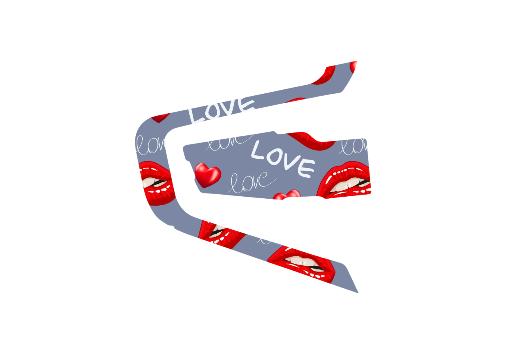 INTERCOM SKIN: LOVE LIPS GREY