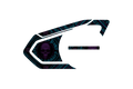 Skin for Sena 50S: CYAN SKULL PATTERN