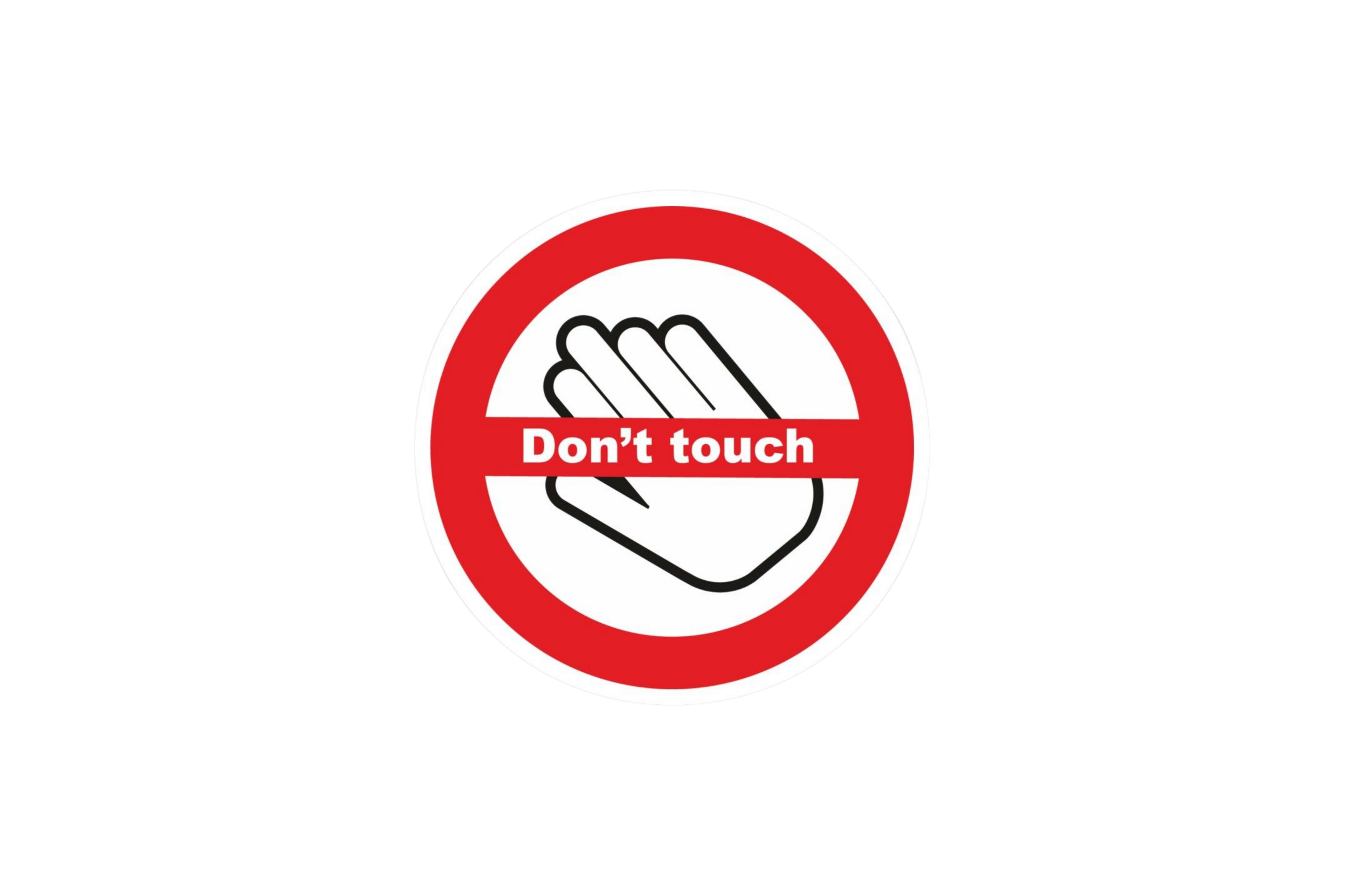 STICKER: DON'T TOUCH