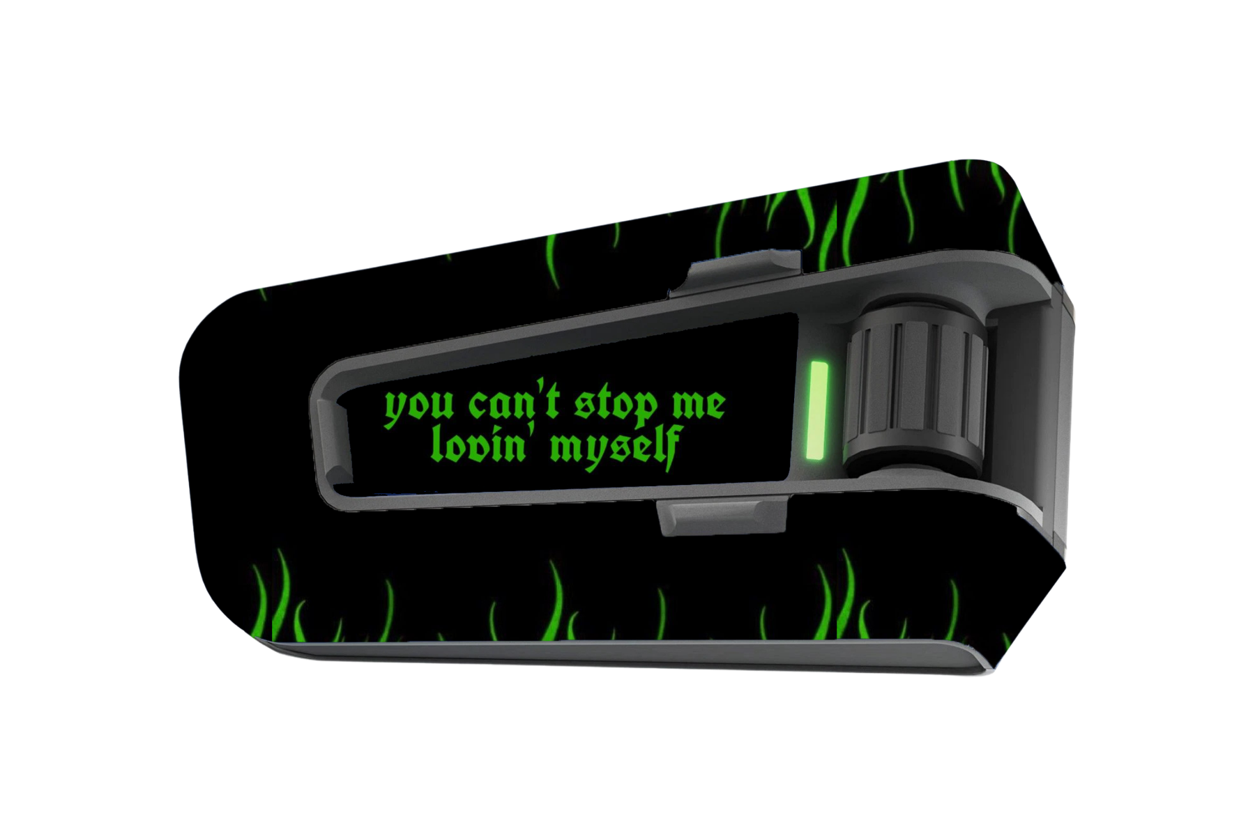 INTERCOM SKIN: GREEN FLAME LOVIN