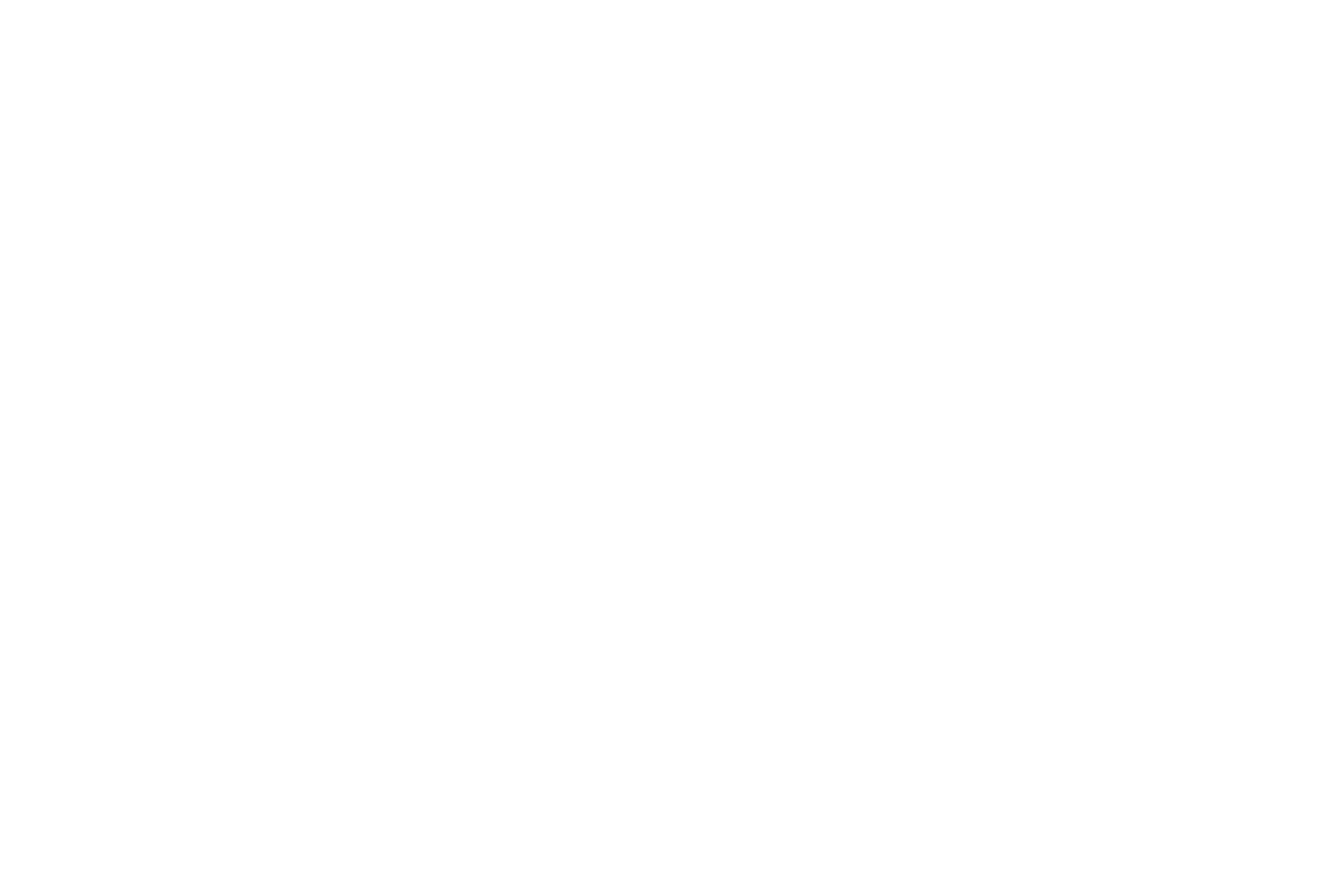STICKER: CAUTION, I HAVE NO FILTER
