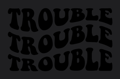 Trouble Sticker