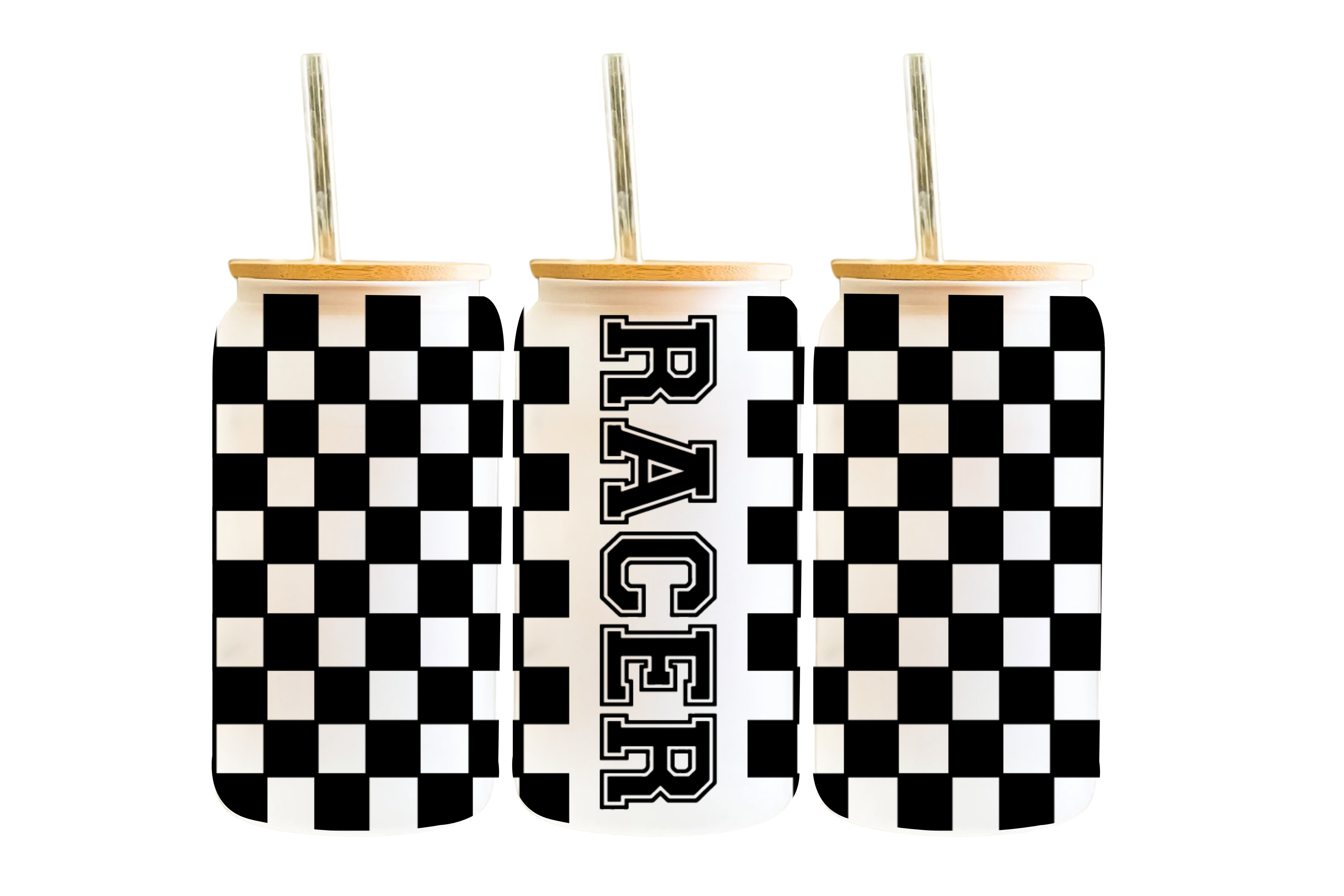 16 OZ WRAP: RACER FLAG
