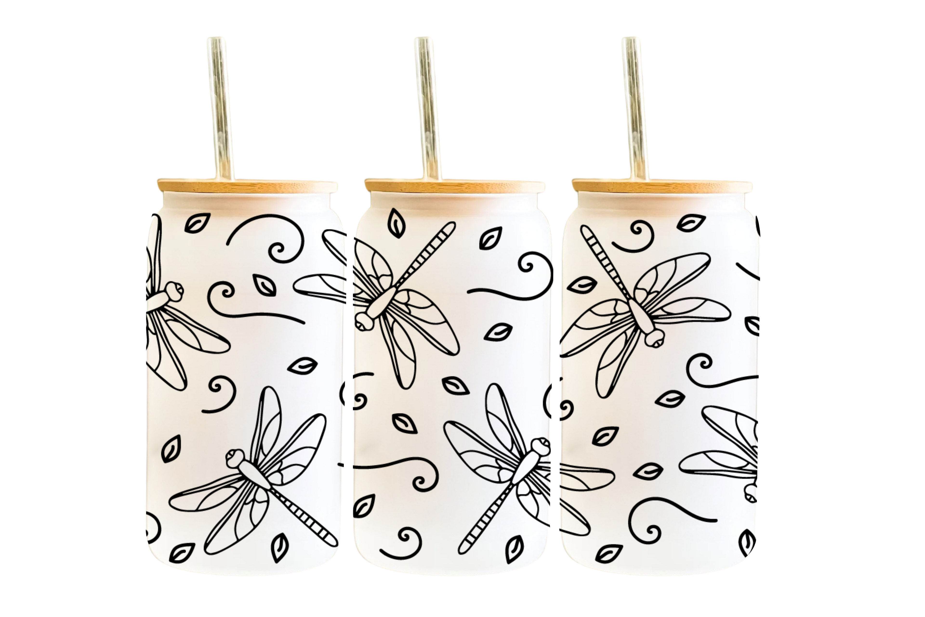 16 OZ WRAP: DRAGONFLIES