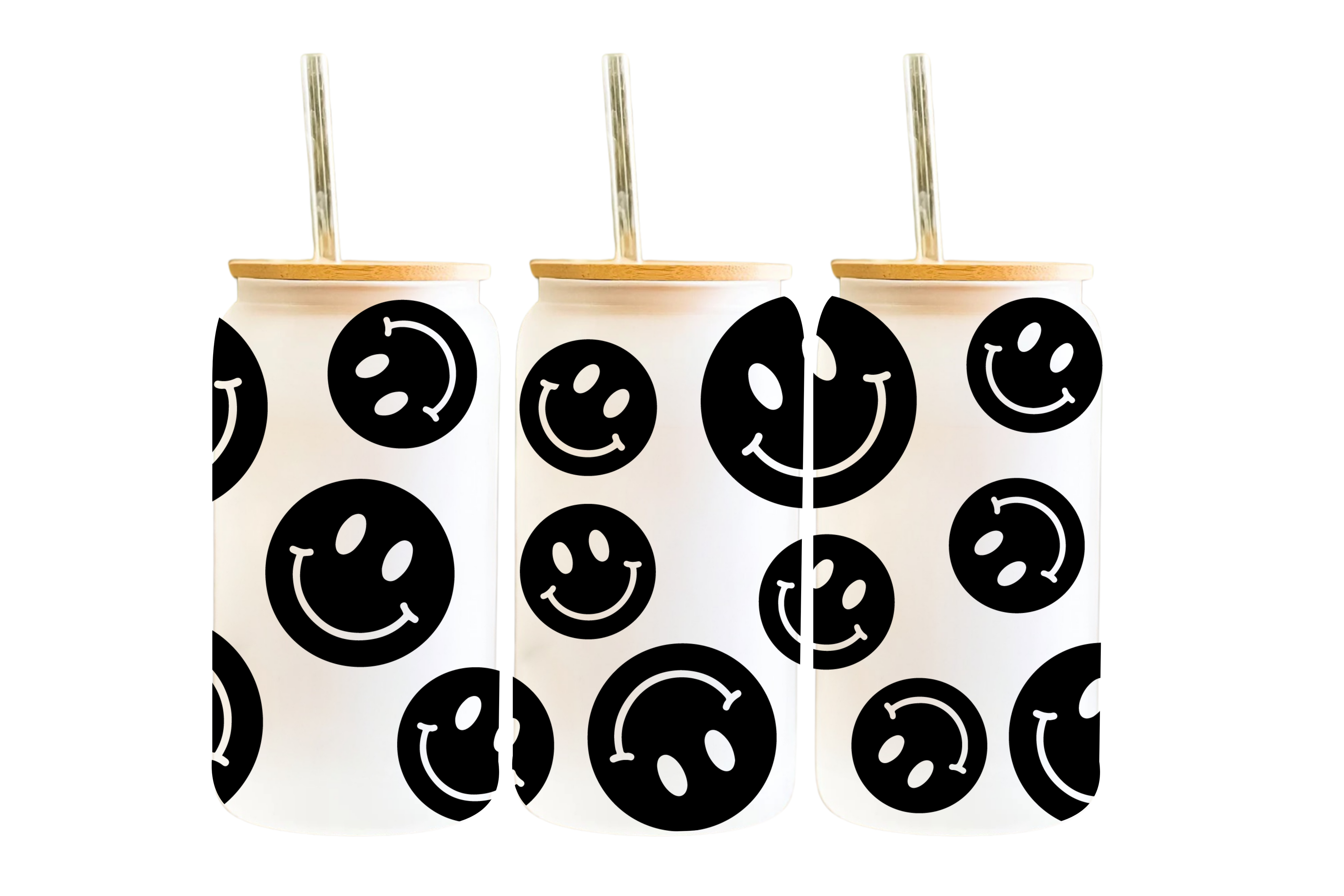 16 OZ WRAP: SMILEY FACE