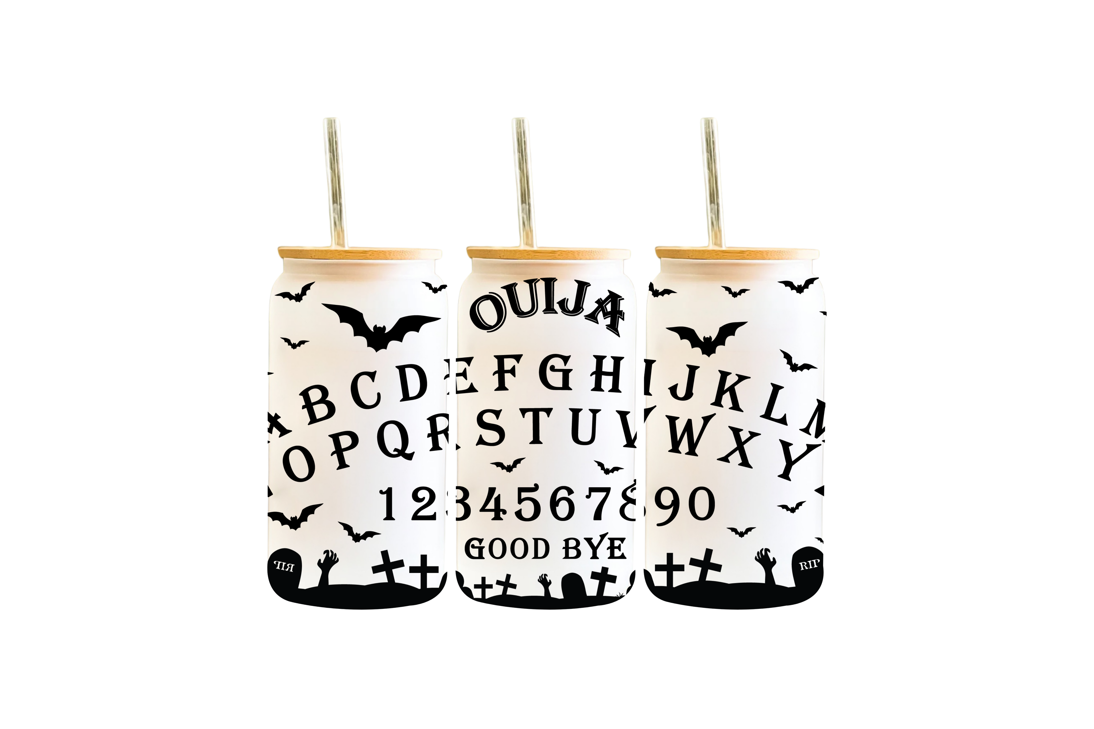 16 OZ WRAP: OUIJA BOARD GRAVEYARD