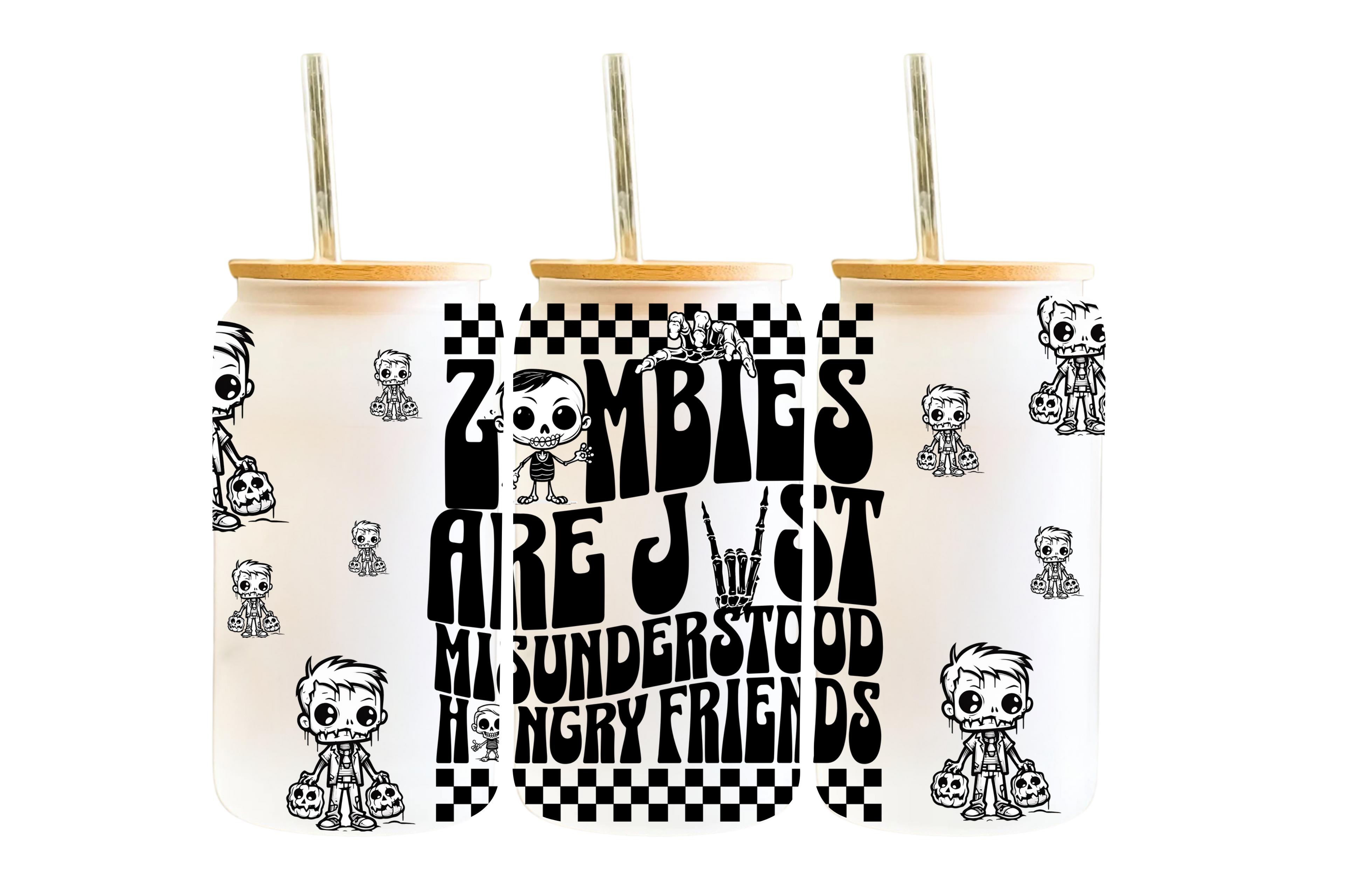 16 OZ WRAP: HALLOWEEN ZOMBIE