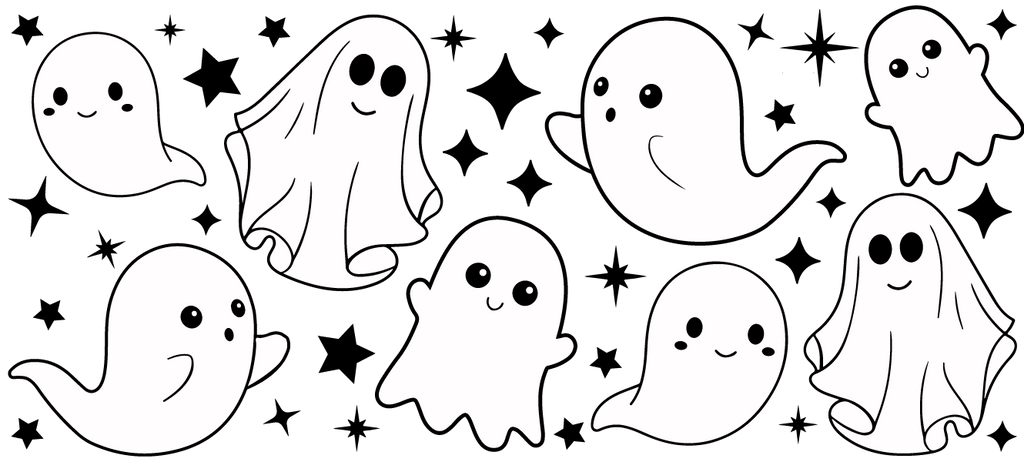 16 OZ WRAP: GHOSTS