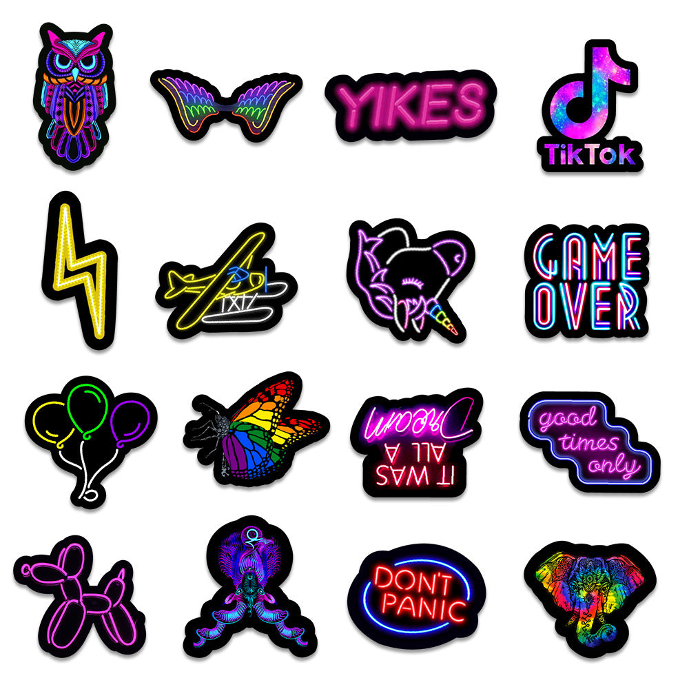 Neon Stickers 50PK