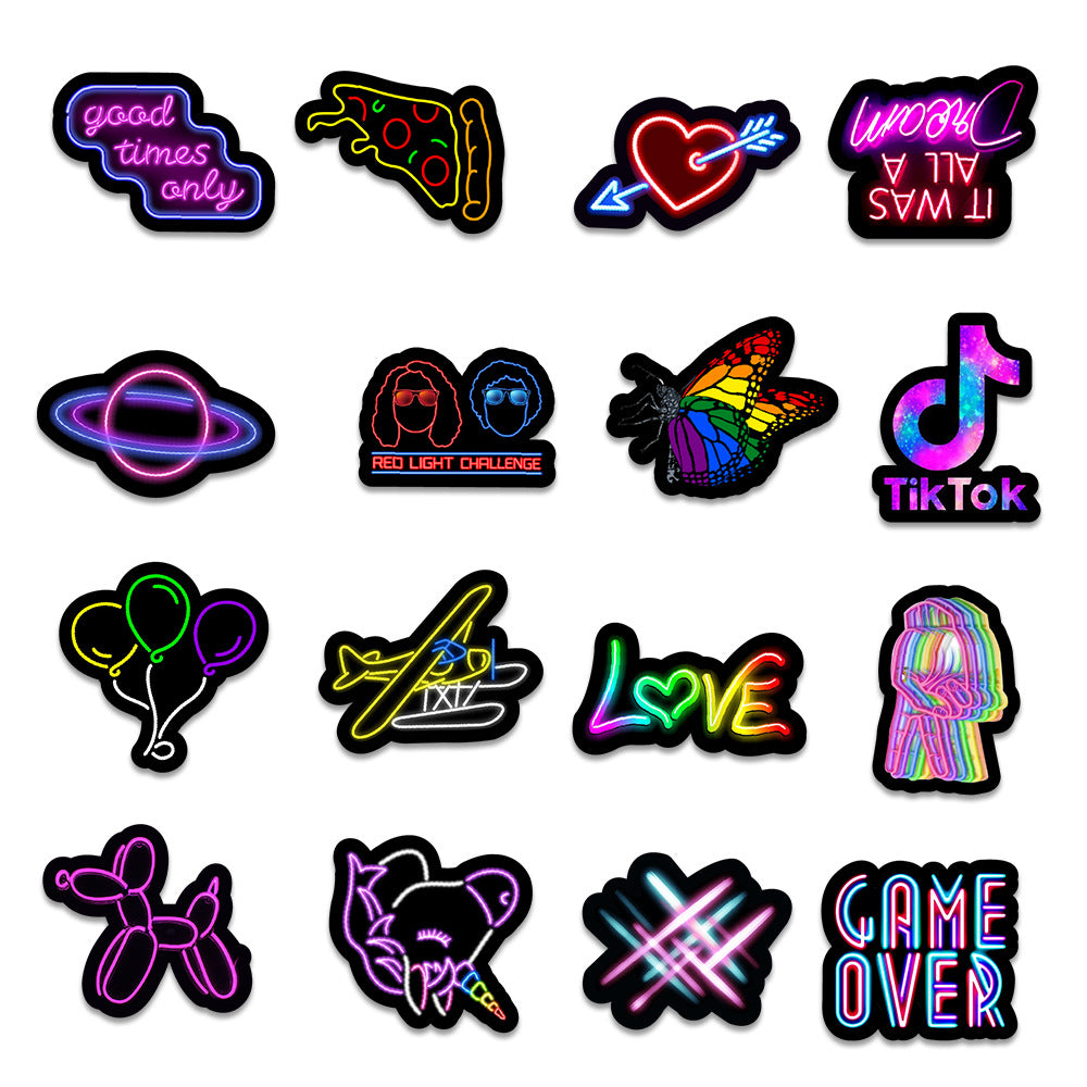 Neon Stickers 50PK