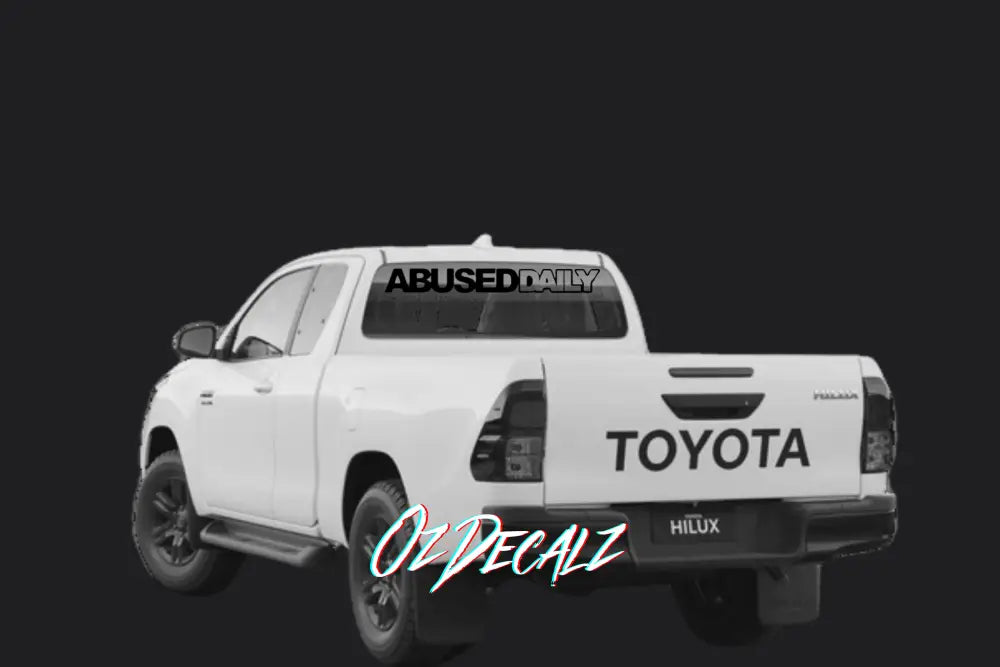 BANNER: ABUSED DAILY Vinyl Stickers