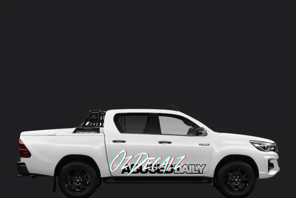 BANNER: ABUSED DAILY Vinyl Stickers