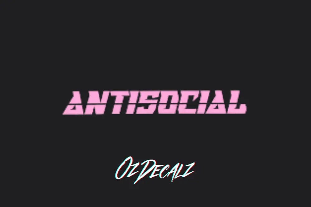ANTISOICAL CAR BANNER - OZDecalz
