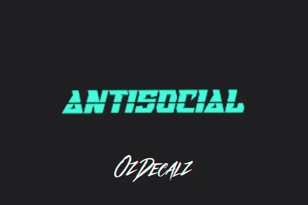 ANTISOICAL CAR BANNER - OZDecalz
