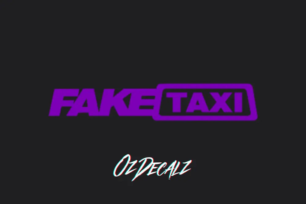 FAKE TAXI STICKER - OZDecalz