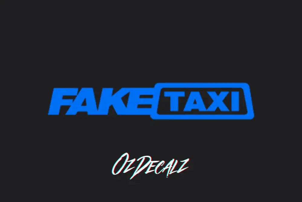 FAKE TAXI STICKER - OZDecalz
