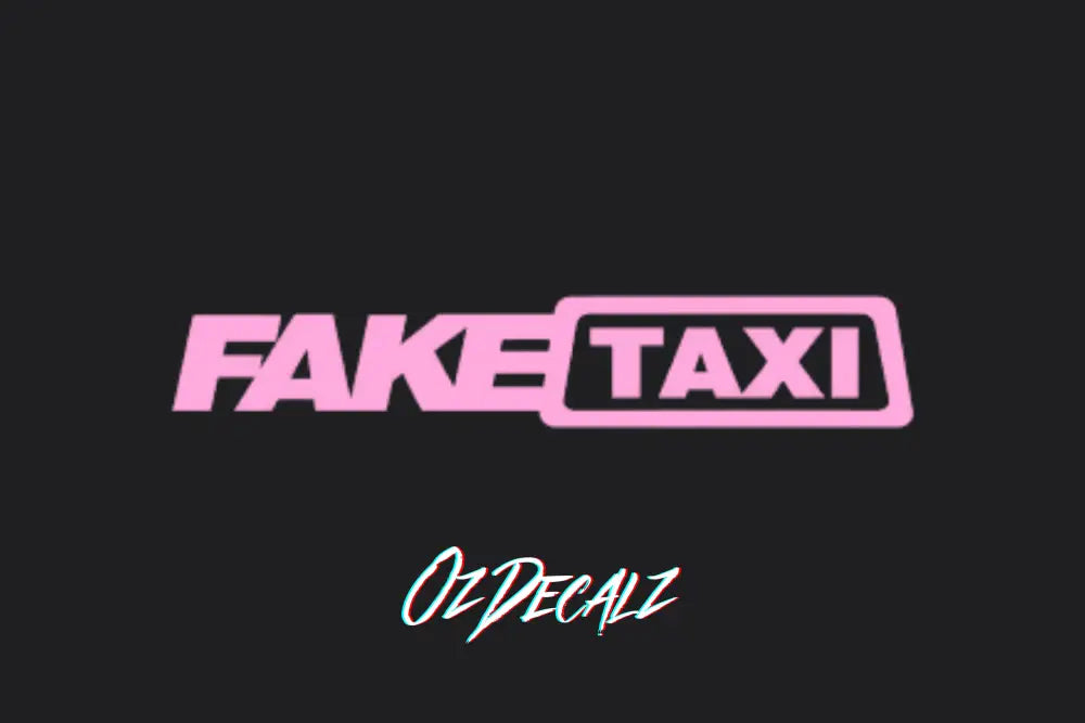 FAKE TAXI STICKER - OZDecalz